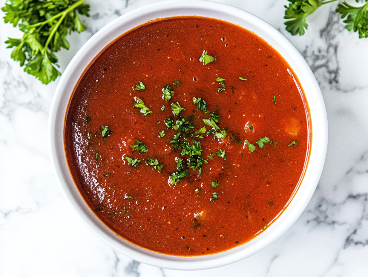 keto vegetable soup served in a white bowl