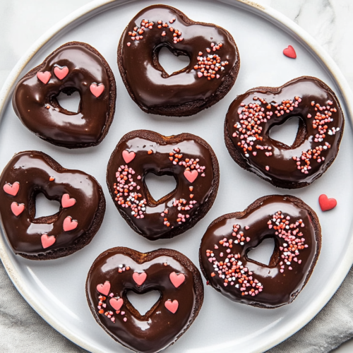 Close-up shot of doughnuts being dipped into glossy chocolate ganache and sprinkled with colorful sprinkles, ready to be enjoyed