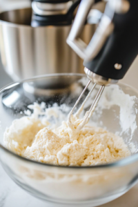A close-up of the same stand mixer bowl on a white marble cooktop, as the dough is kneaded on medium speed. The mixture becomes smooth and elastic, stretching perfectly around the dough hook, forming the perfect base for homemade pizza.