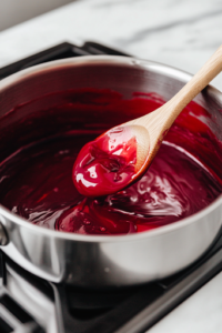 Stirring Red Food Coloring
